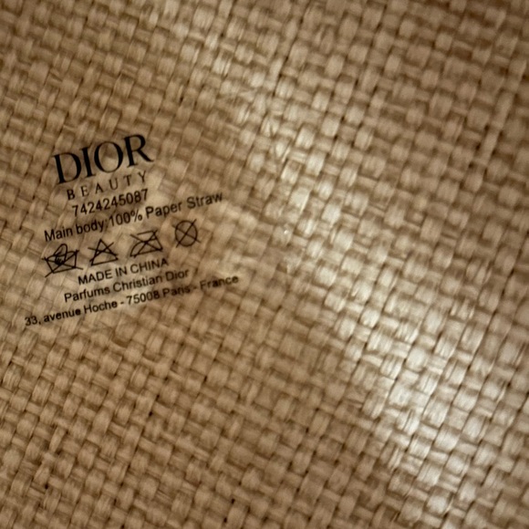 New DIOR Around The World Limited Edition Canvas Tote Bag Cream & Blue RARE - Picture 8 of 8